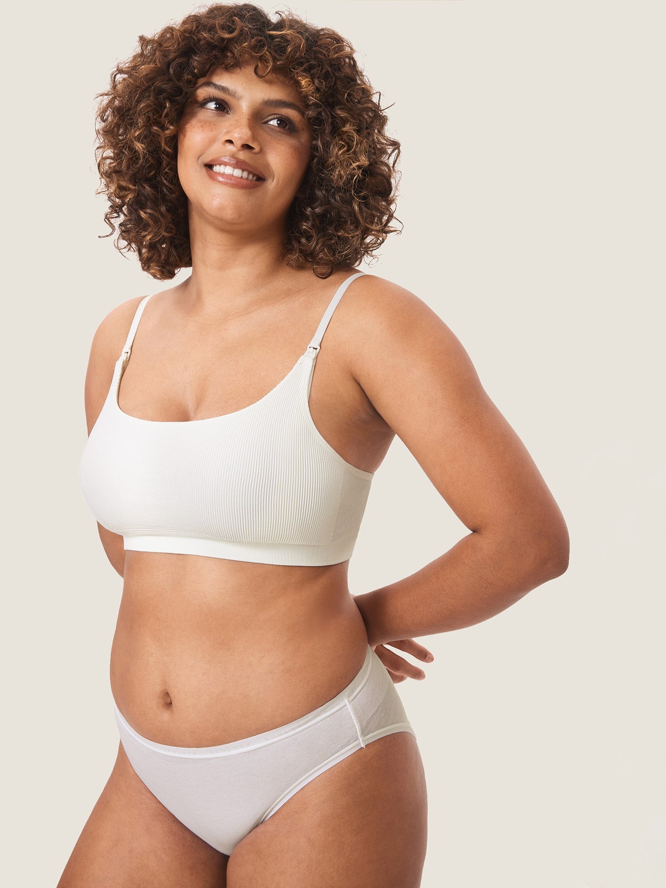 FLAUNOVA™ Ribbed Scoop Nursing Bralette