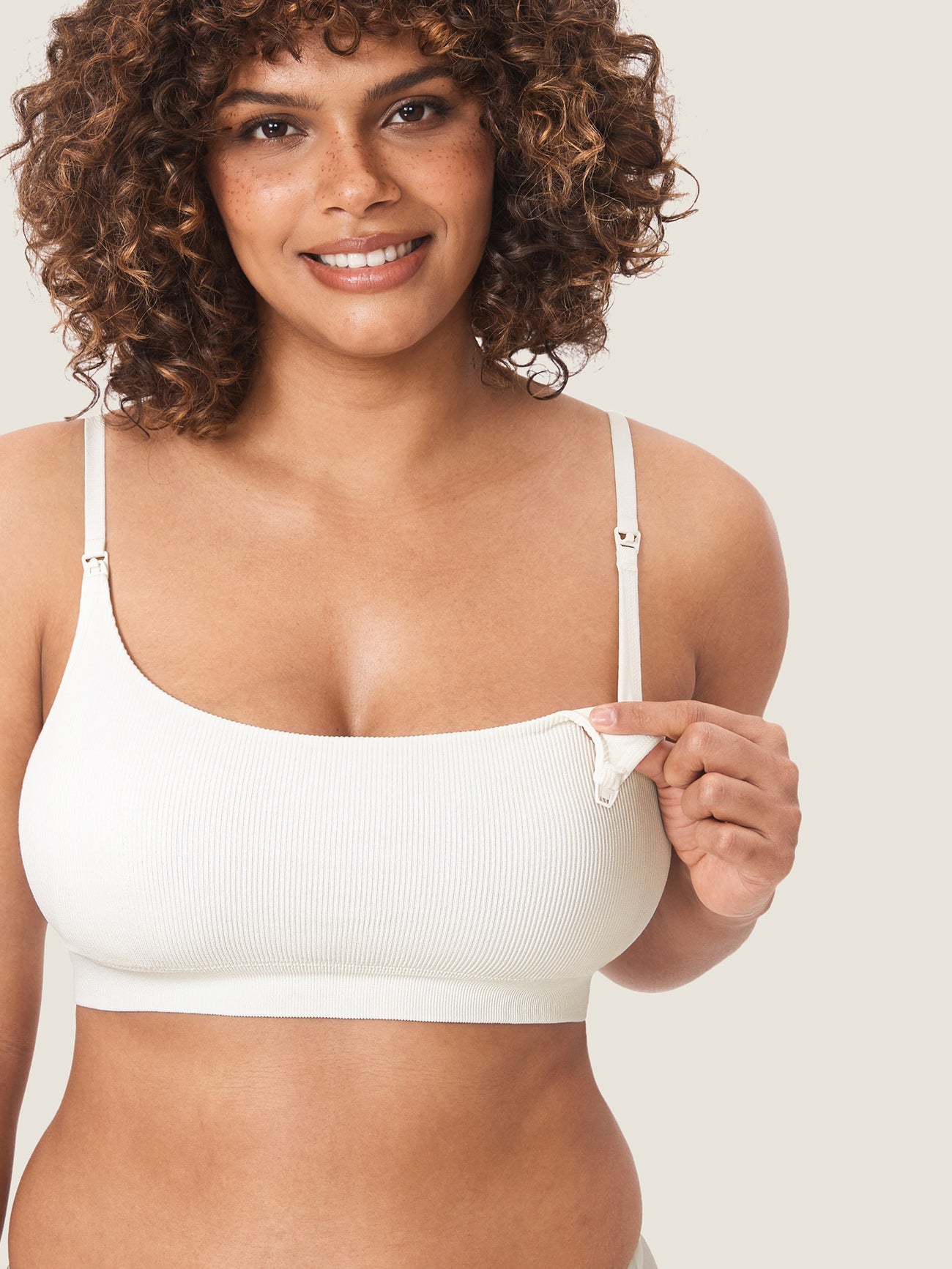 FLAUNOVA™ Ribbed Scoop Nursing Bralette