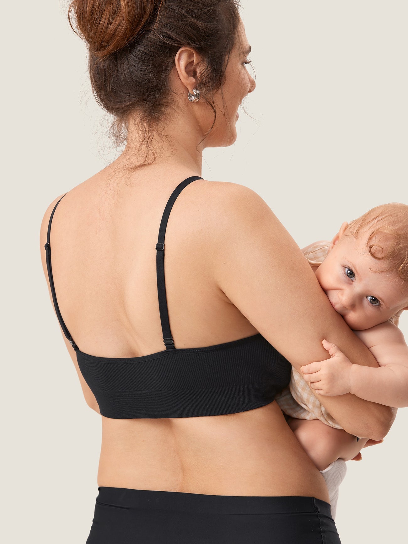 FLAUNOVA™ Ribbed Scoop Nursing Bralette