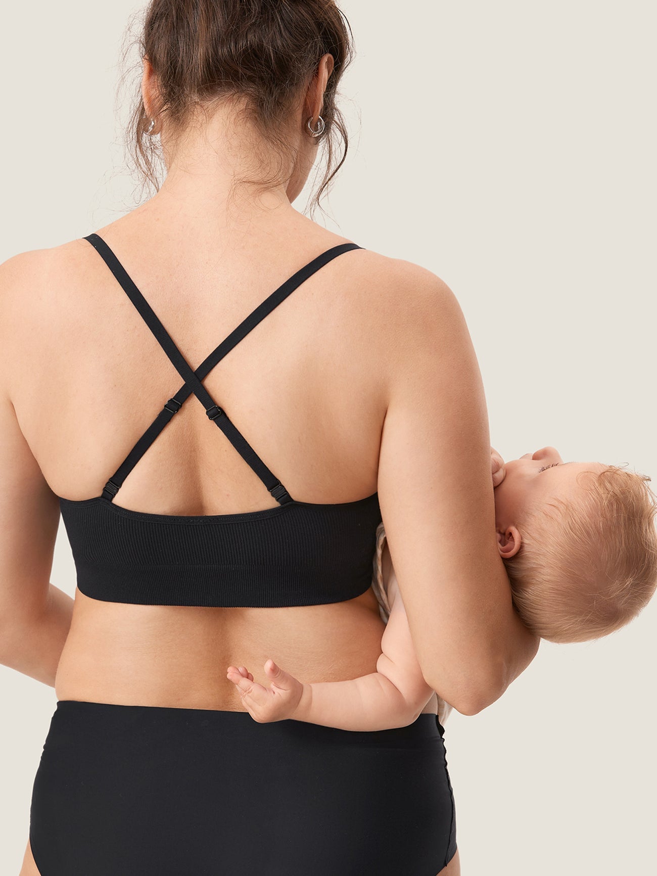 FLAUNOVA™ Ribbed Scoop Nursing Bralette