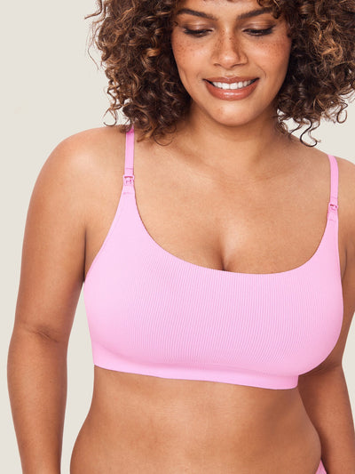 FLAUNOVA™ Ribbed Scoop Nursing Bralette