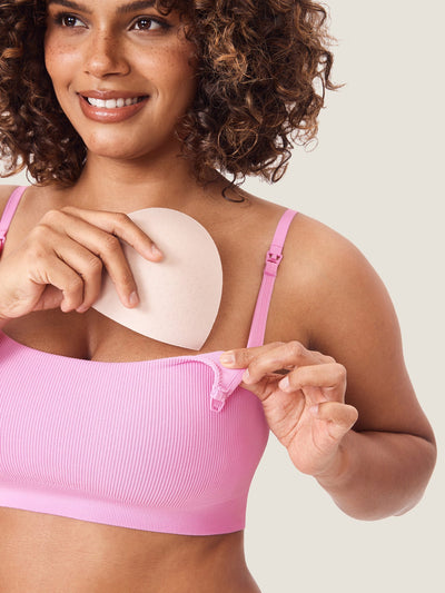 FLAUNOVA™ Ribbed Scoop Nursing Bralette